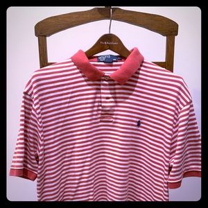 Red Polo Ralph Lauren red / white striped